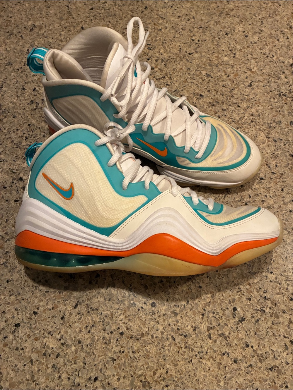 Men’s Size 10 Air Penny 5 ‘Dolphins’ CJ5396-100